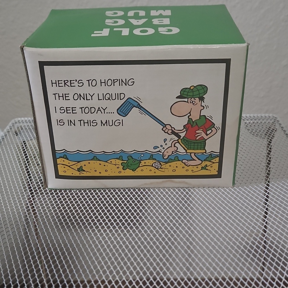Playful Golf Cartoon Mug - White - Picture 8 of 8